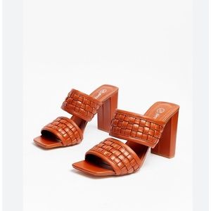 Nasty Gal Heeled woven Sandals